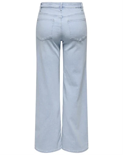 Only - ONLMadison Blush HW Wide Jeans - Light Blue Bleached